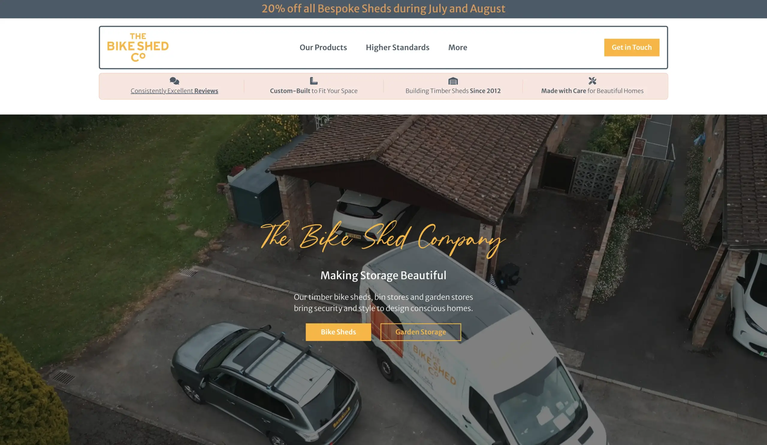 image of client website showcasing video excellence